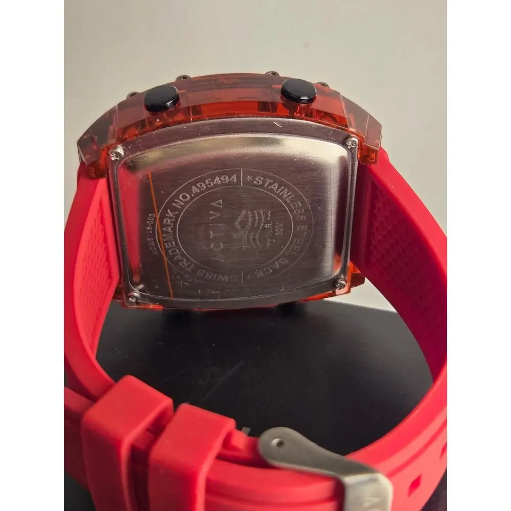 Activa Ranger X Invicta quartz 45mm Red Digital Watch New 3ATM sport Essentials